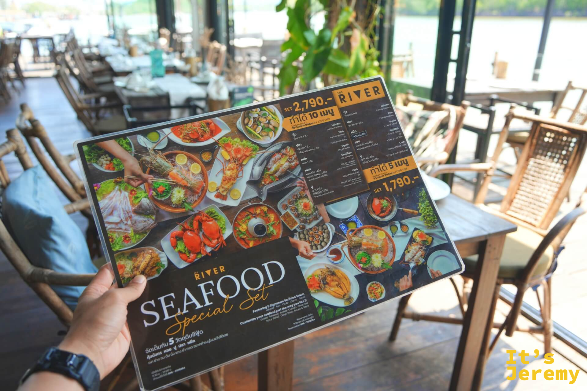 Seafood Special Set 菜單,顯示 1790 和 2790 兩種套餐選項