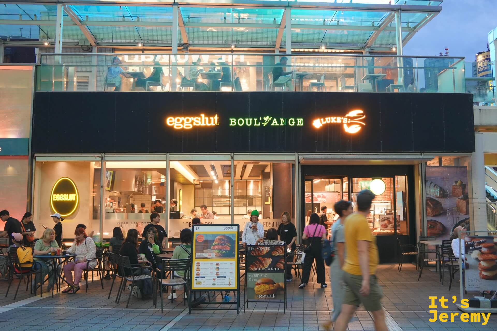 eggslut 新宿サザンテラス店夜間外觀，eggslut、BOUL