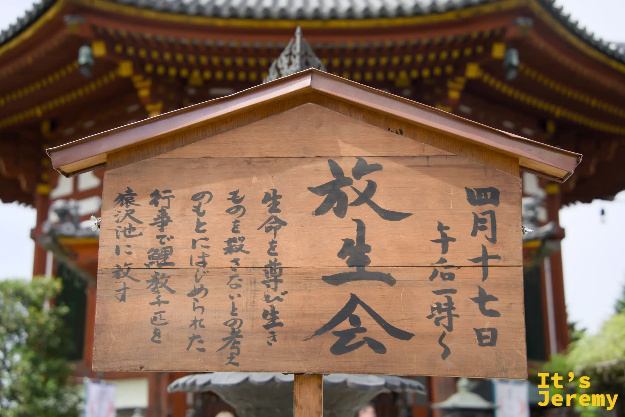 放生會活動告示牌