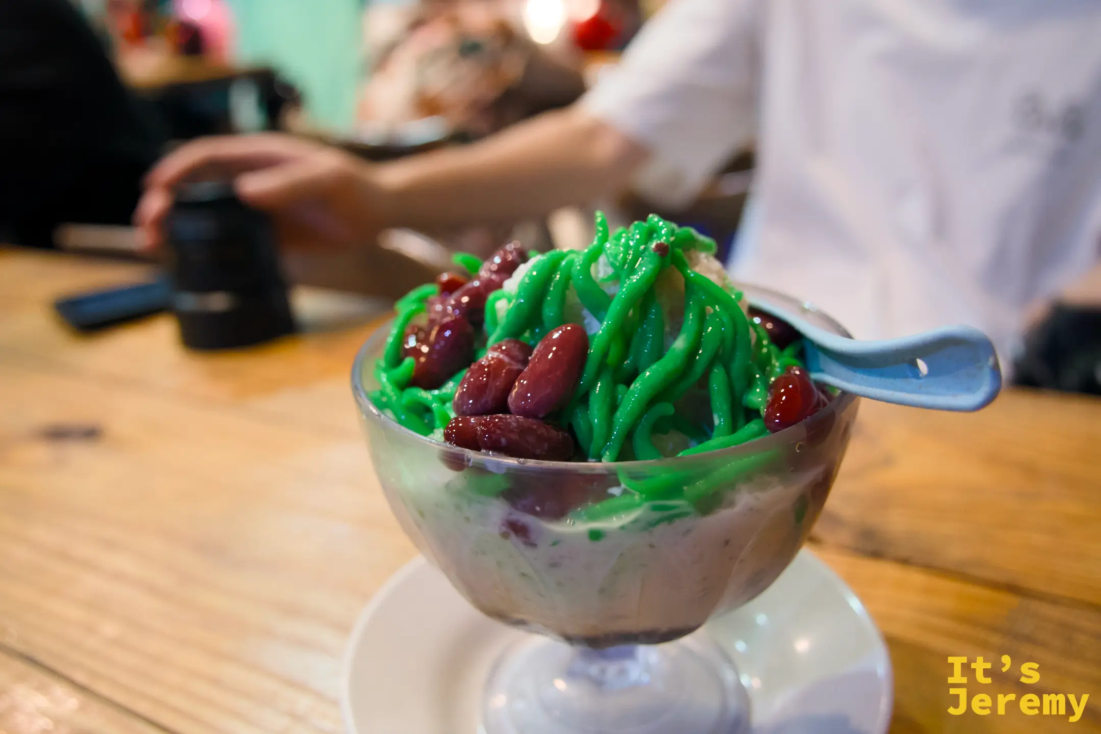 Cendol 甜品：班蘭凍條與紅豆椰奶冰沙