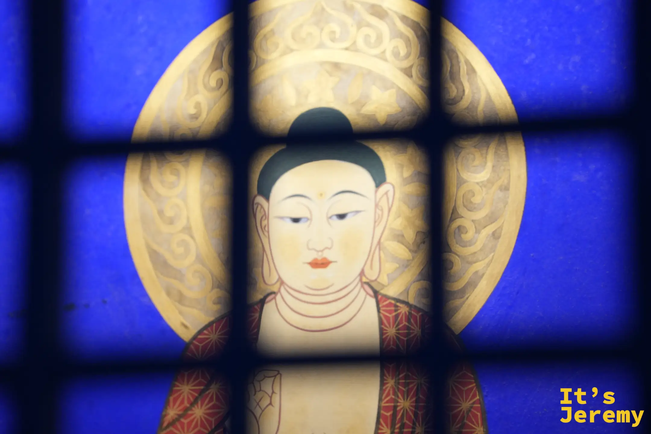 千佛洞尾端的西方淨土壁畫