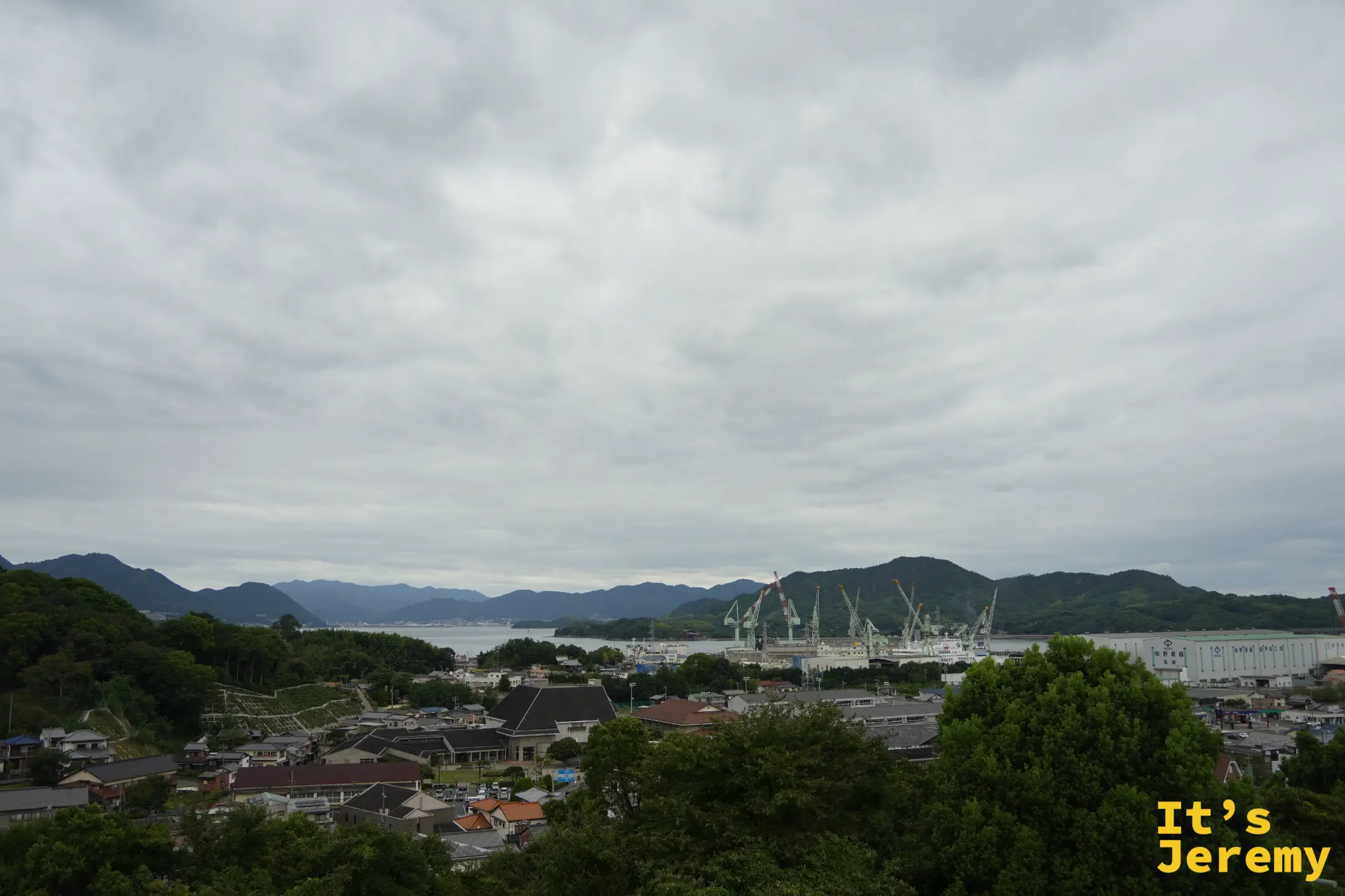 從未來心之丘眺望瀨戶田的海港