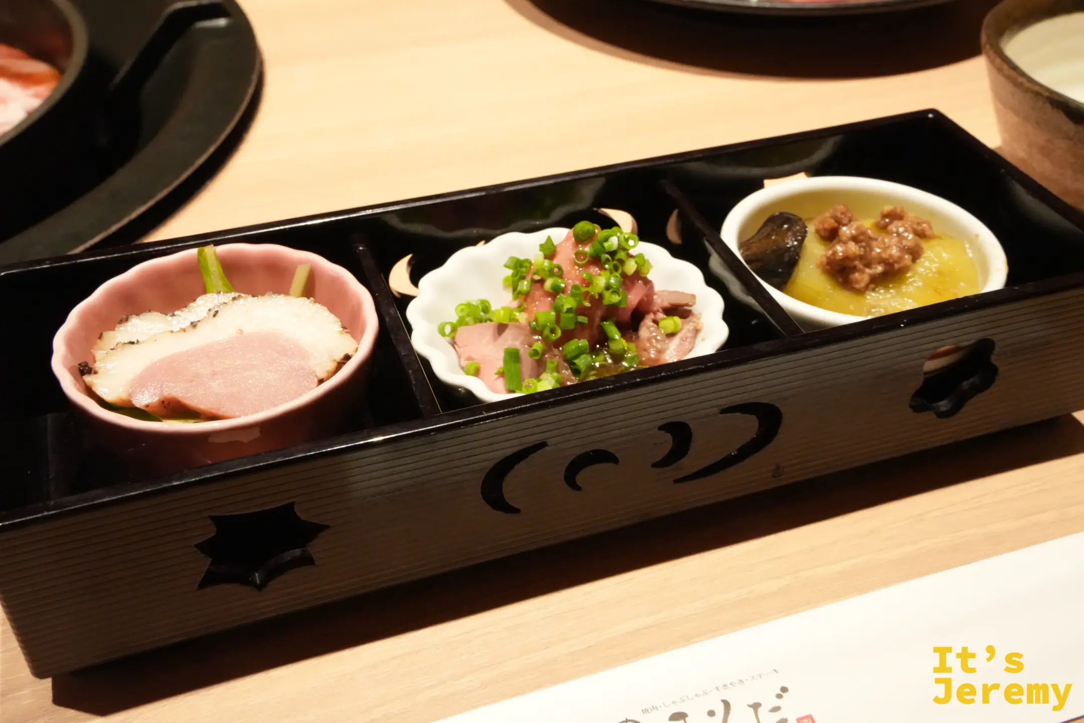 壽喜燒套餐附的小菜