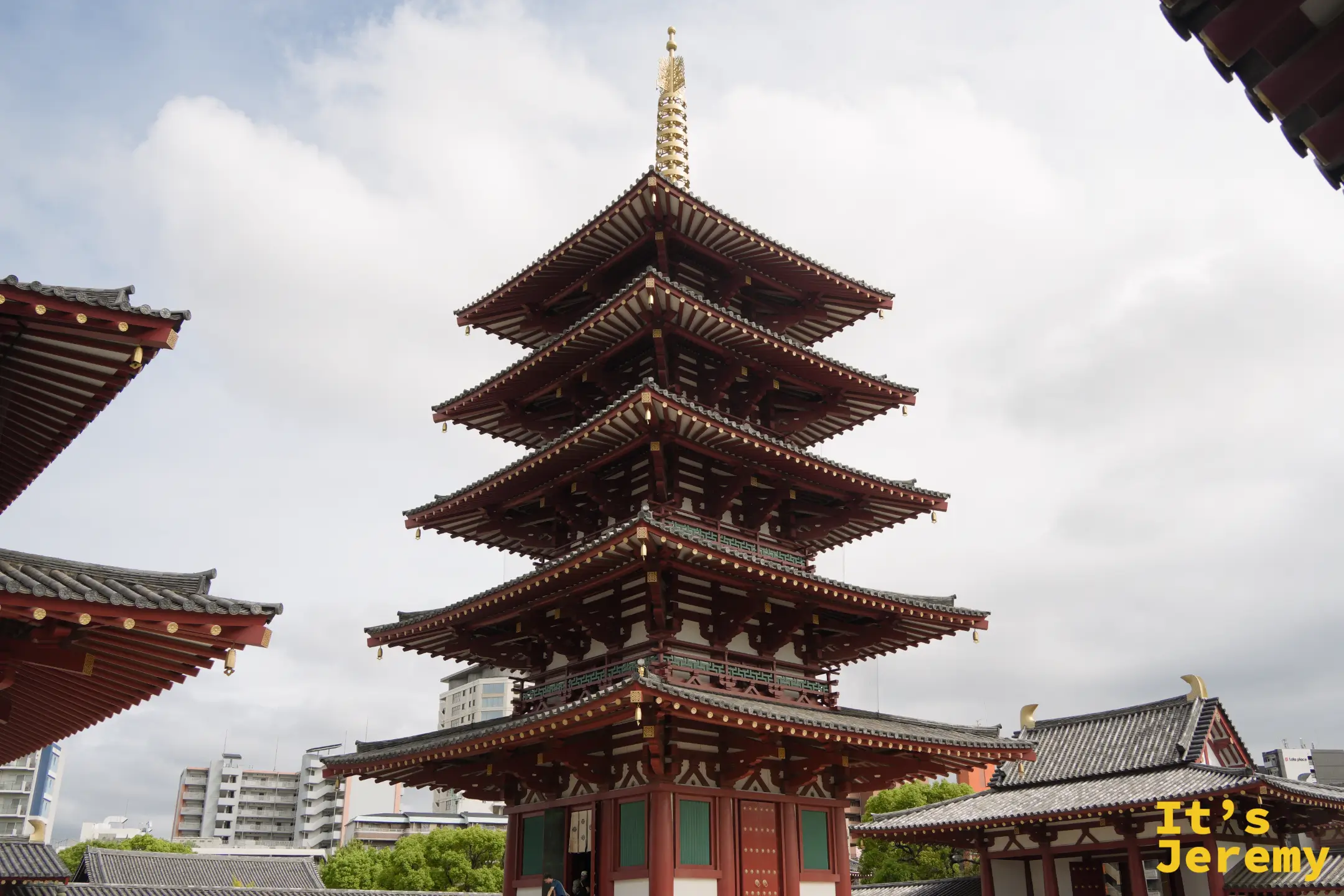 四天王寺五重塔全景